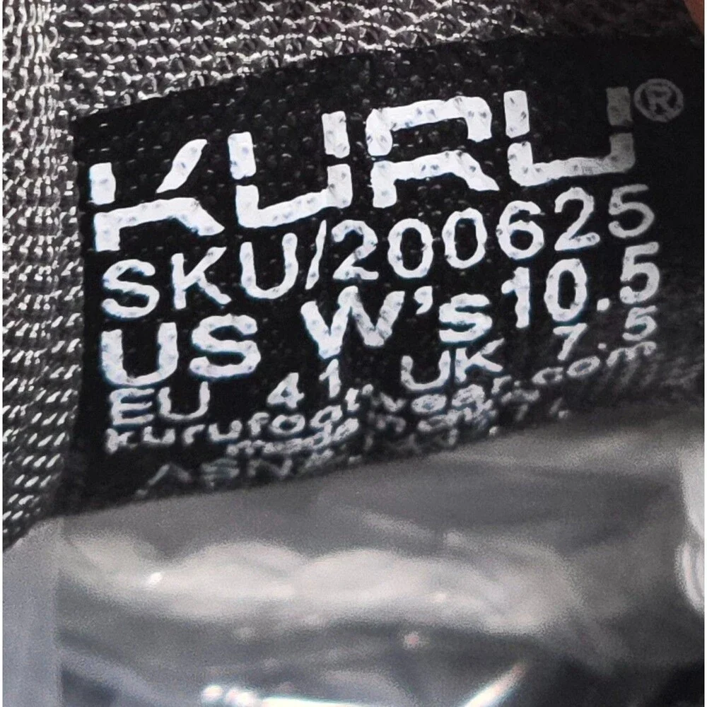 Kuru Chicane Hiking Trail Shoes Gray Black Silver 200625E Mesh Women's 10.5